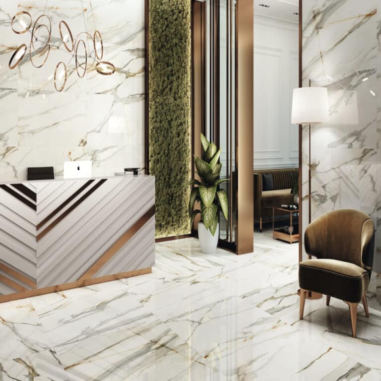 Calacatta Borghini Polished Porcelain Authentic Stone