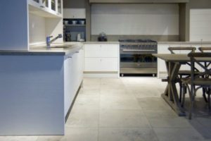 Jura Grey Blue Limestone kitchen