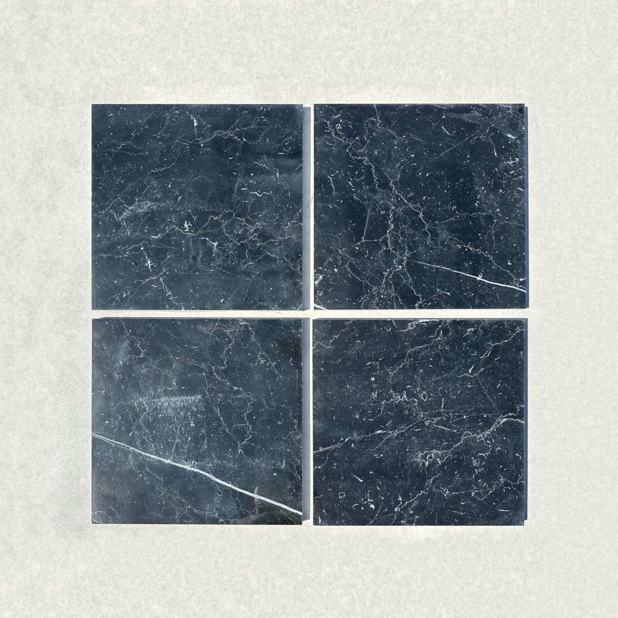 Nero Marquina Black Polished Marble Tiles